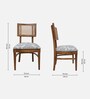 Tessaro Teak Wood Dining Chair In Teak Finish