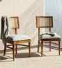 Tessaro Teak Wood Dining Chair In Teak Finish