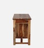 Tessin Sheesham Wood Writing Table In Rustic Teak Finish
