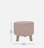 Teviston Fabric Seating Stool in Pink Colour