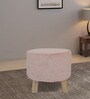 Teviston Fabric Seating Stool in Pink Colour
