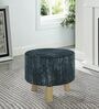 Teviston Solid Wood Foot Stool in Grey Finish