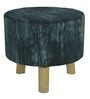 Teviston Solid Wood Foot Stool in Grey Finish