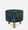 Teviston Solid Wood Foot Stool in Grey Finish