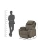 Texas American Fabric 1 Seater Recliner In Brown Colour
