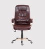Texas American Leatherette Computer Chair In Black Colour