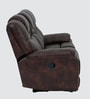 Texas American Leatherette Recliner Sofa 3 Seater In Brown Color