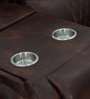 Texas American Leatherette Recliner Sofa 3 Seater In Brown Color