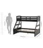 Texas American Wooden Bunk Bed in Black finish