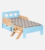 Texas Kids Single Bed with Drawer Storage In Blue Finish