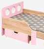 Texas Kids Single Bed with Drawer Storage In Pink Finish