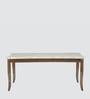 Texas Marble Top 6 Seater Dining Set in Brown Finish
