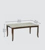 Texas Marble Top 6 Seater Dining Set in Brown Finish