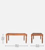 Texas 6 Seater Dining Table In Brown color