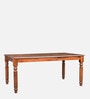 Texas 6 Seater Dining Table In Brown color