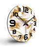 Texture Design Multicolour Wood & Mdf Wall Clock