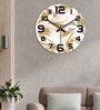 Texture Design Multicolour Wood & Mdf Wall Clock