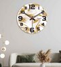 Texture Design Multicolour Wood & Mdf Wall Clock