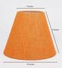 Venice Orange Cotton Fabric Solid Lampshade