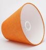 Venice Orange Cotton Fabric Solid Lampshade