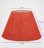 Premium Red Cotton Fabric Solid Lampshade