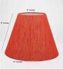 Paxton Red Cotton Fabric Solid Lampshade