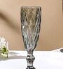 Textured 150ml Grey Crystal Glass (Set of 6) Champagne Glass