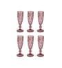 Textured 150ml Purple Crystal Glass (Set of 6) Champagne Glass