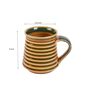 Textured 150Ml Yellow Green Ceramic (Set Of 6) Tea Cups