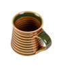 Textured 150Ml Yellow Green Ceramic (Set Of 6) Tea Cups