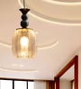Textured Crystal Glass Hanging Light