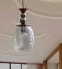 Textured Crystal Glass Hanging Light