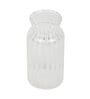 Textured Cylindrical Glass Vase