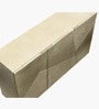 Textured Solid Wood Sideboard in Gold Finish