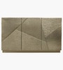 Textured Solid Wood Sideboard in Gold Finish
