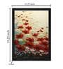 Textured Cora Red Textured Paper Framed Floral Art Print