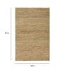 Beige Jute Solid 5  x 8  Feet Hand Woven Carpet