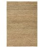 Beige Jute Solid 5  x 8  Feet Hand Woven Carpet