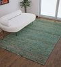 Blue Jute Textured Solids 8 x 10 Feet Hand Woven Carpet