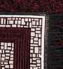 Maroon Polyester Vintage 5  X 7  Feet Machine Made Carpet