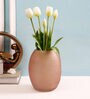 Textured Vintage Glass Flower Vase