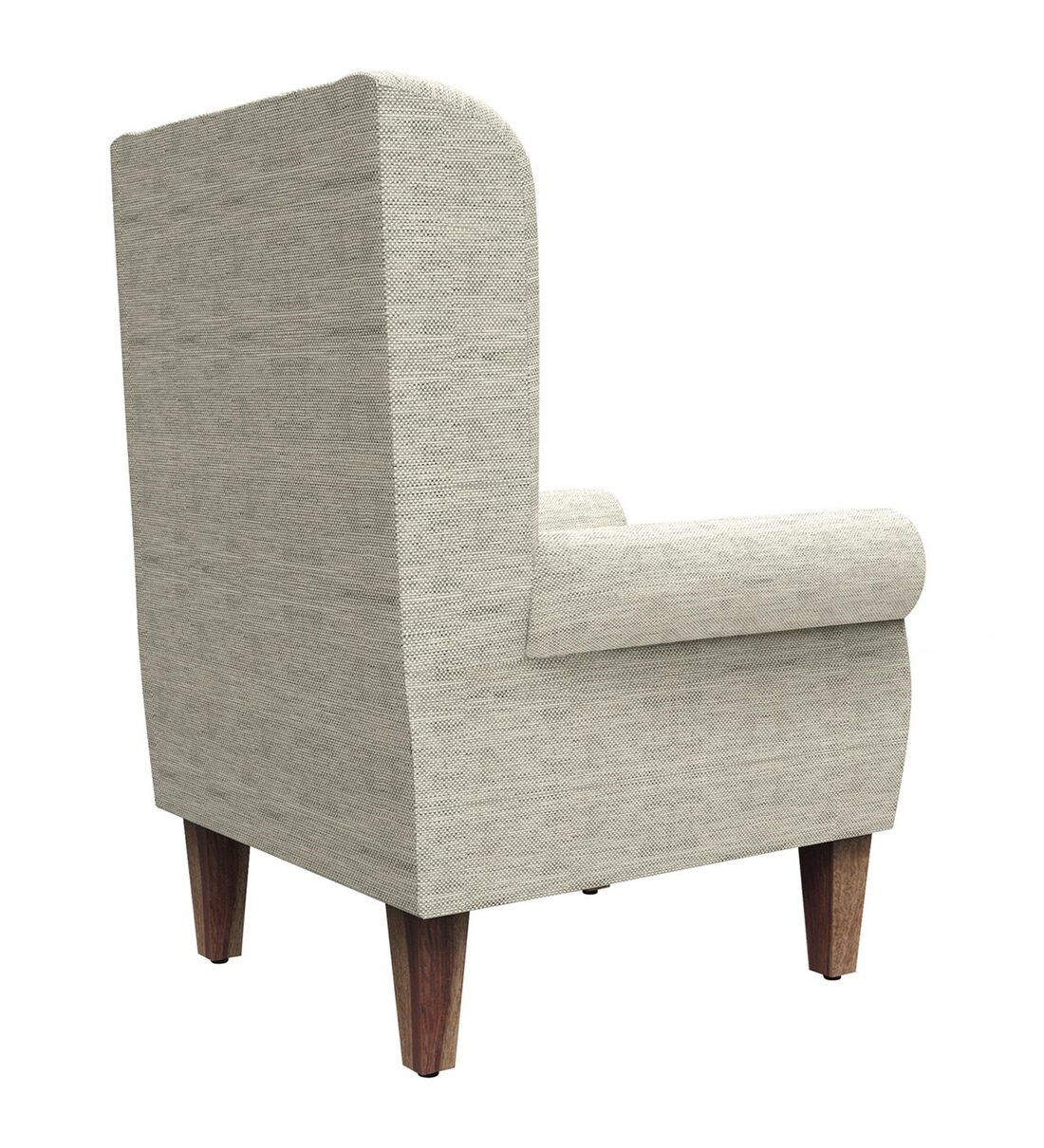Buy The Begum Velvet Wing Chair in Srilanka Ivory Colour by Chumbak Online Solid Color Wing