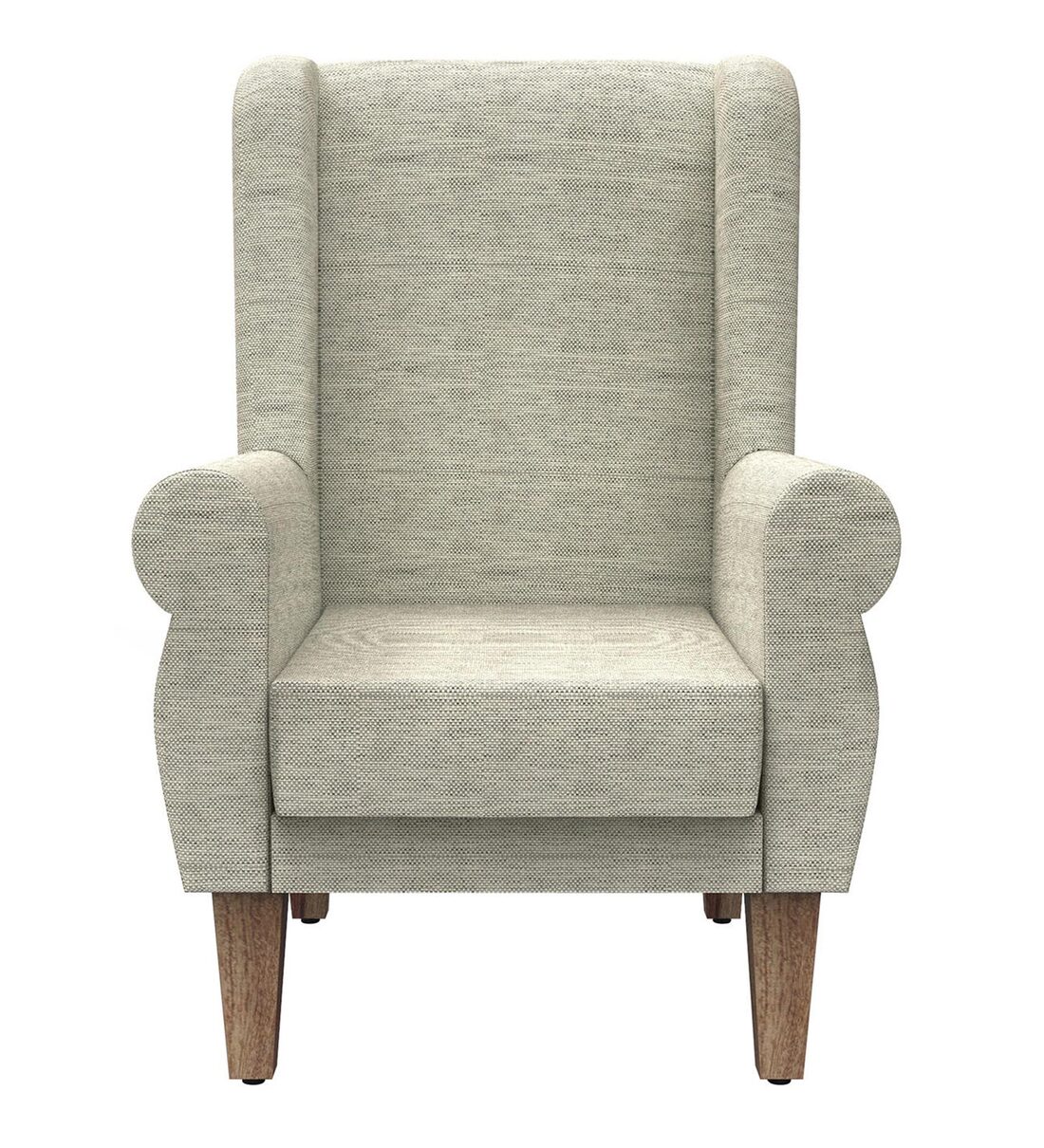Buy The Begum Velvet Wing Chair in Srilanka Ivory Colour by Chumbak Online Solid Color Wing