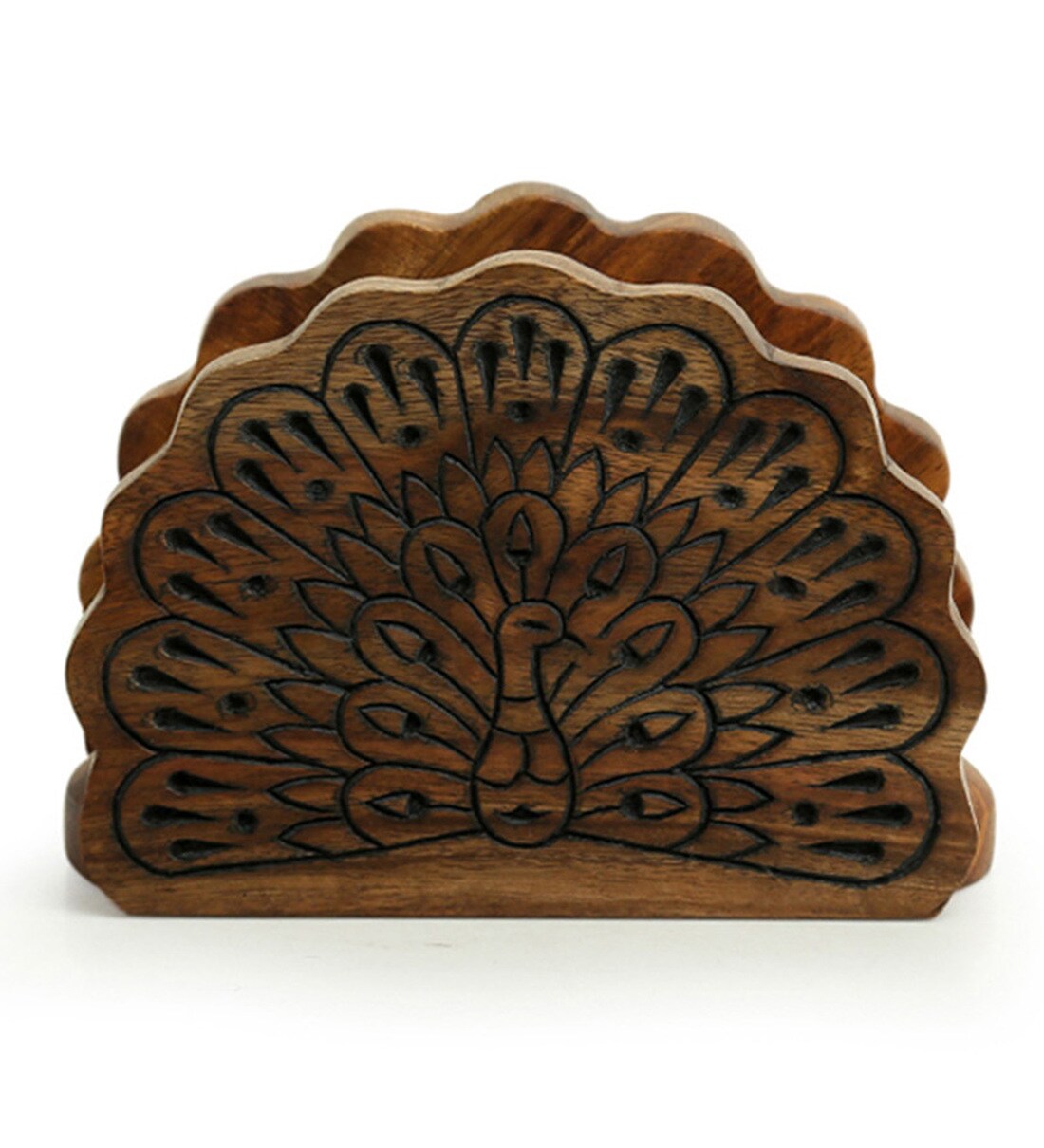  ExclusiveLane 'The Dancing Peacock' Hand Carved Kitchen Paper  Roll Stand in Sheesham Wood - Kitchen Tissue Roll Holder Decorative Kitchen Napkin  Roll Holder Wooden Napkin Stand : Home & Kitchen