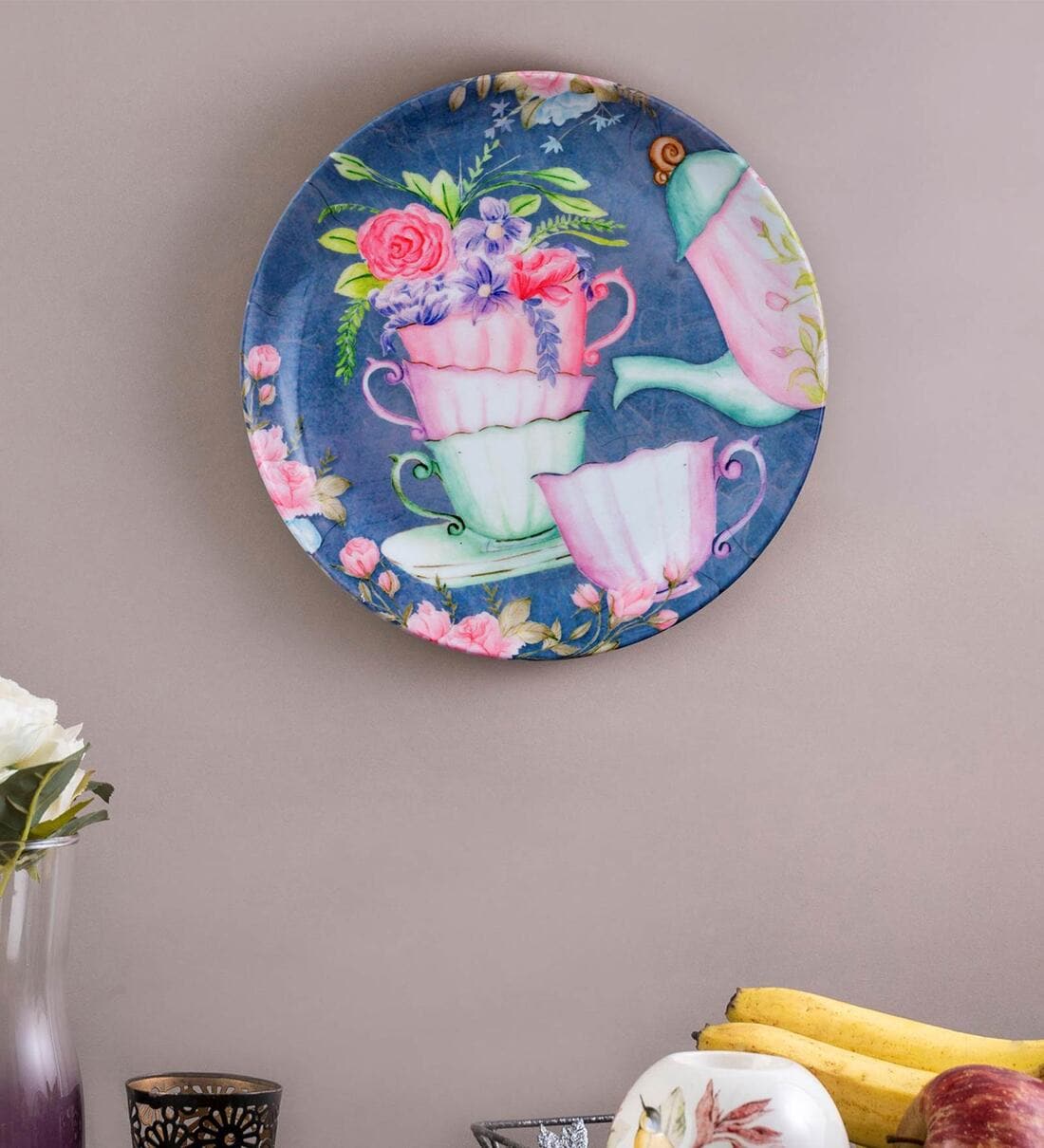 Buy The Elemental Evening Tea Decorative Wall Plates By Kolorobia