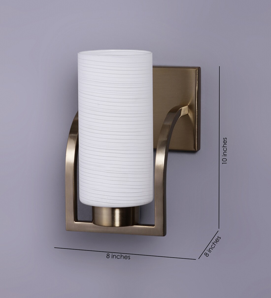 Buy White Glass Wall Light By Kapoor E Illuminations Online Uplight Wall Lamps Lamps and