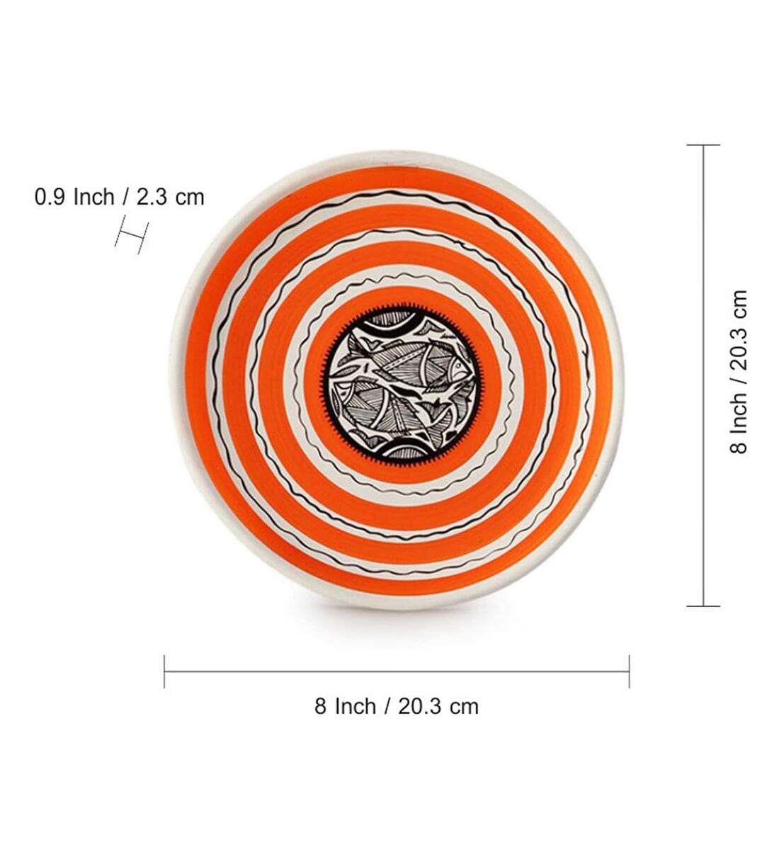 Buy The Madhubani Tales Hand Painted Terracotta Wall Plates Wall D cor