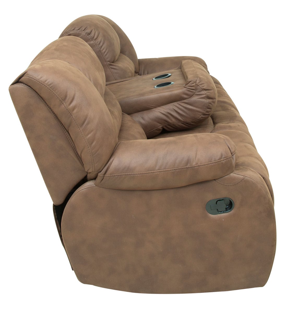 Buy Evan 3 Seater Recliner in Brown Colour by Star India Online Manual 3 Seater Recliners