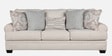 Thames Fabric 3 Seater Sofa In Beige Colour