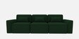 Thanos Velvet 3 Seater Sofa in Bottle Green Colour